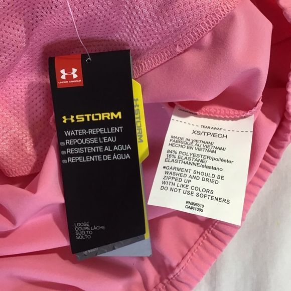 New Under Armour Storm Half Zip Woven Jacket Pink - Picture 5 of 10